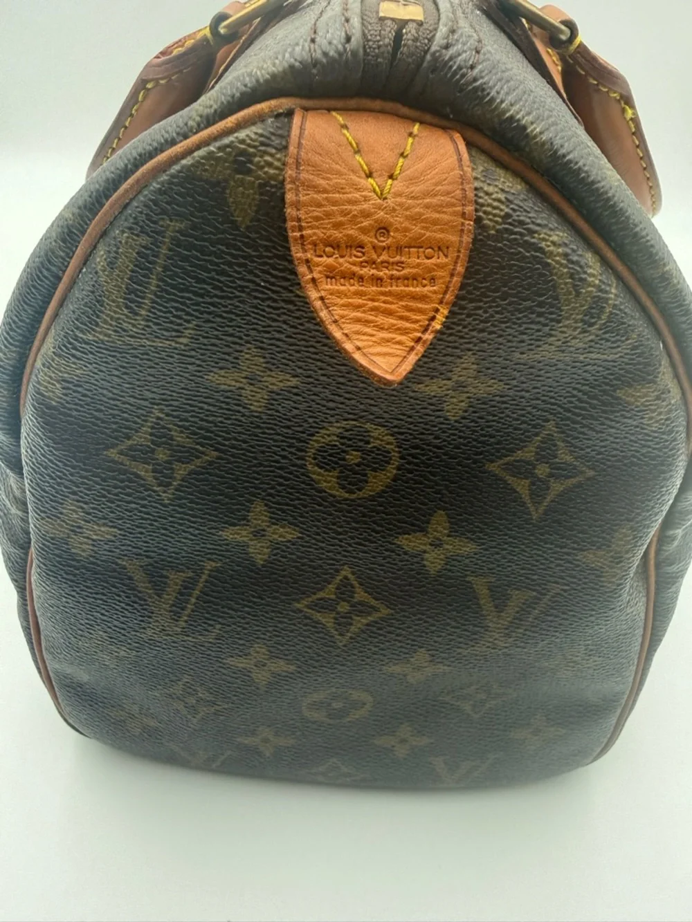 Louis Vuitton Speedy 30 Monogram Canvas Duffel Bag in Brown and Tan - Picture 5 of 13